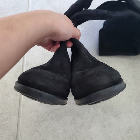 Sam Edelman Pam suede fabric mix media knee high boots - Picture 3 of 13